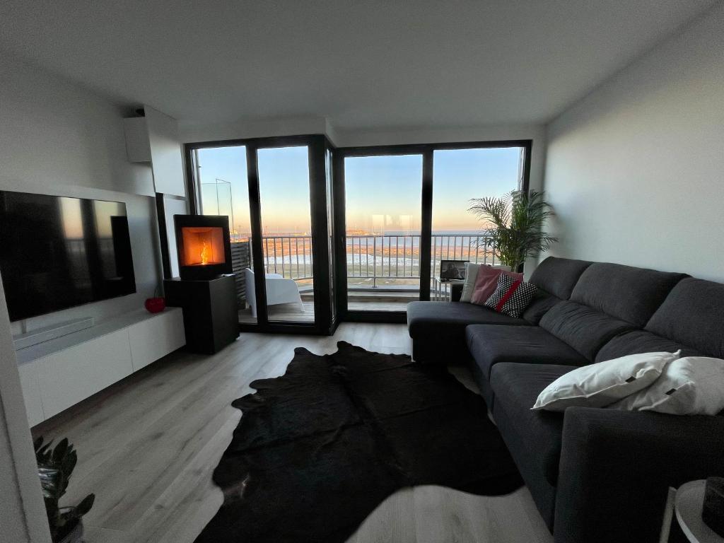 Knokke Heist Baai modern dak appartement .
