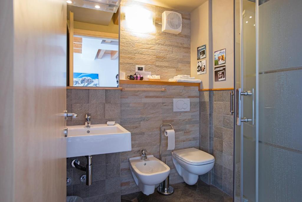 Koupelna v ubytování B&B Del Centro