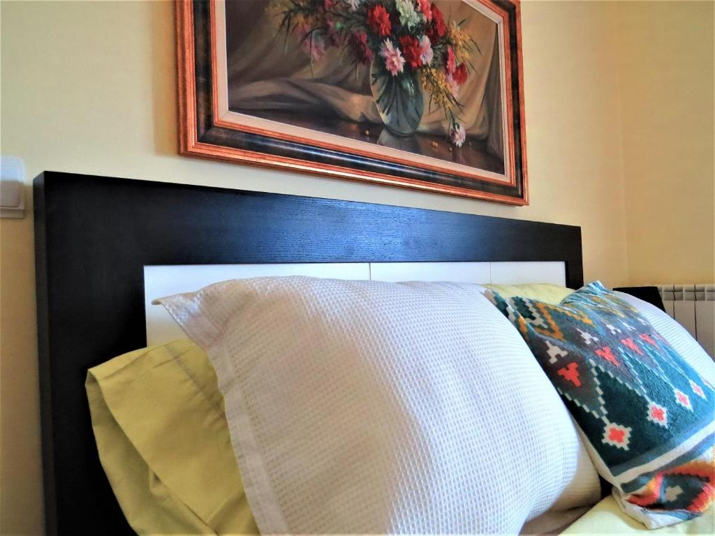 Postel nebo postele na pokoji v ubytování Anjos’home