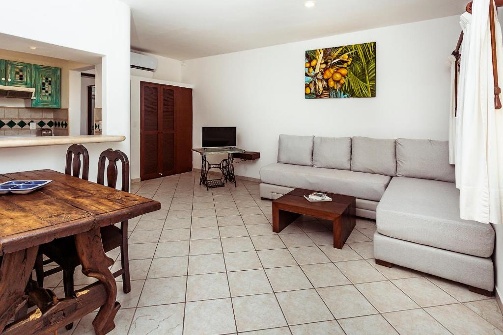 Posezení v ubytování Fabiola Condo Hotel