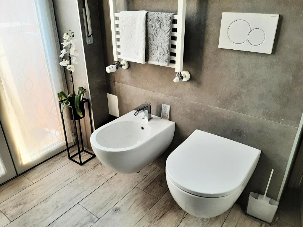 Koupelna v ubytování Welcome Verona Rooms