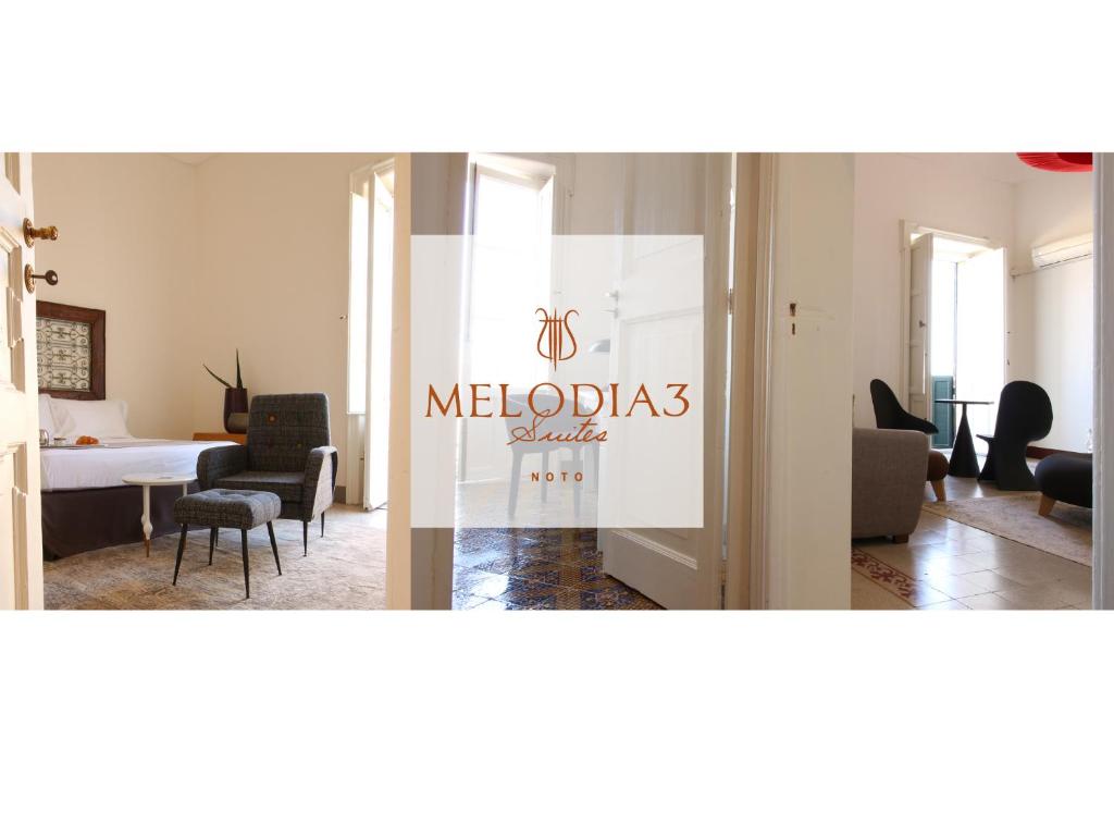 Posezení v ubytování Melodia3 Suites Noto