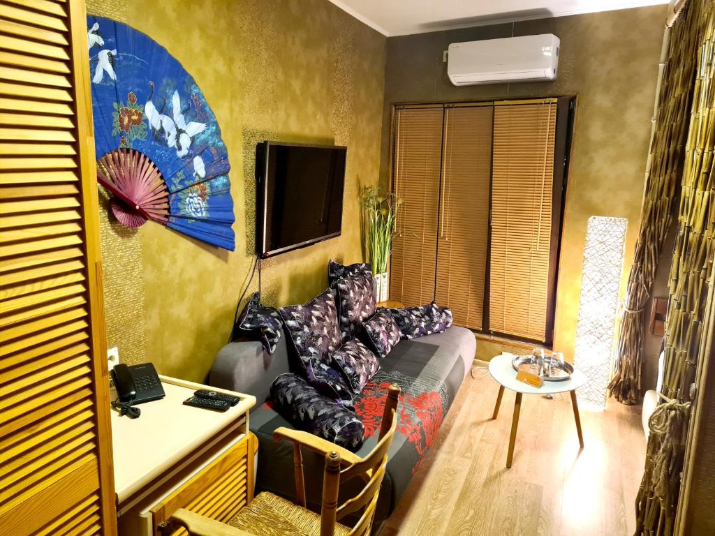 Posezení v ubytování Piano Borracho Boutique Hotel Old Tbilisi