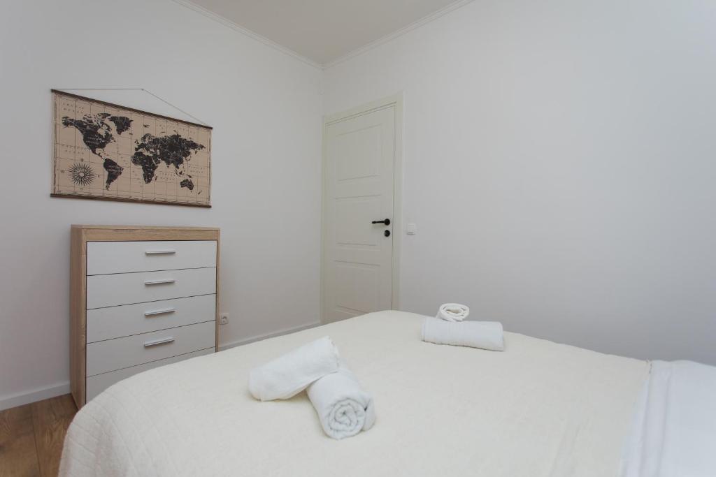 Postel nebo postele na pokoji v ubytování Luxury Apartment Jana