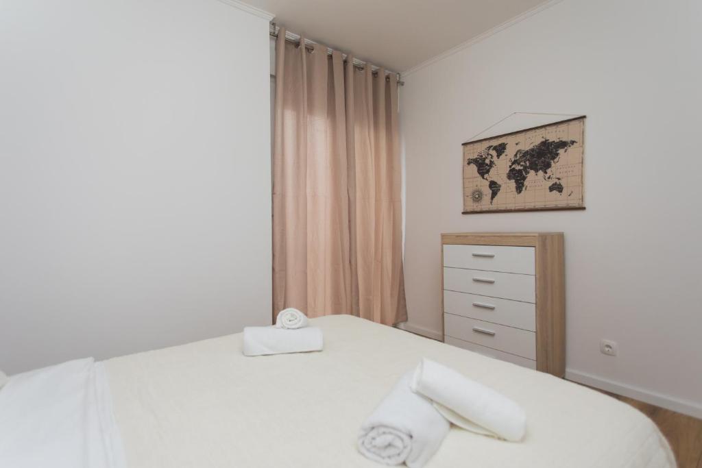 Postel nebo postele na pokoji v ubytování Luxury Apartment Jana