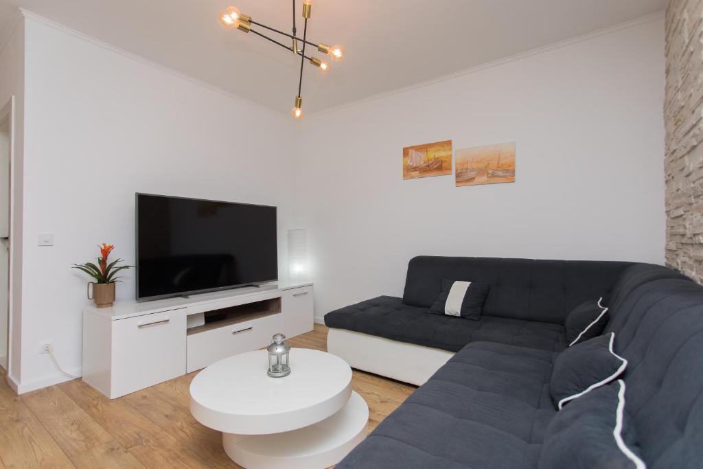 TV a/nebo společenská místnost v ubytování Luxury Apartment Jana