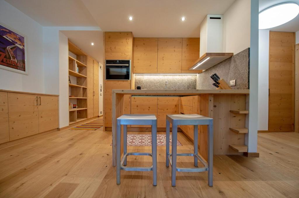 Kuchyňa alebo kuchynka v ubytovaní Apartments Alpen Domus