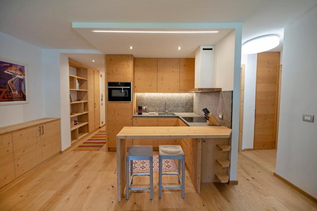 Kuchyňa alebo kuchynka v ubytovaní Apartments Alpen Domus