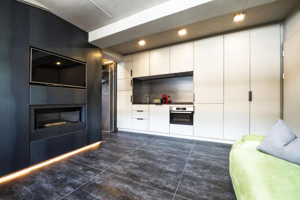 Kuchyňa alebo kuchynka v ubytovaní Loft on 1236