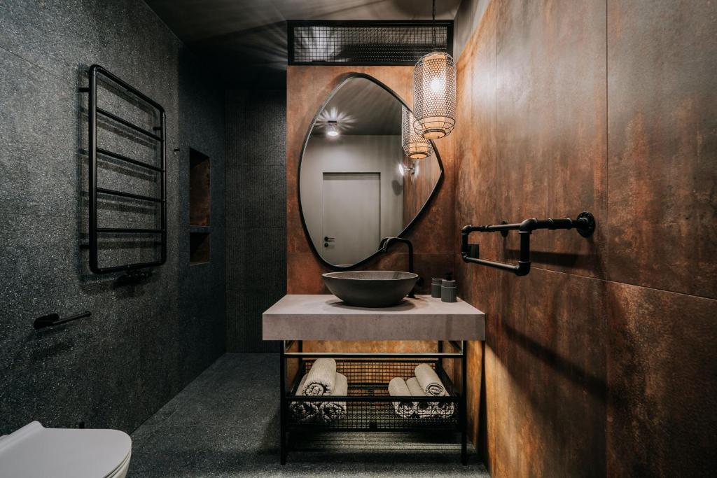 Kúpeľňa v ubytovaní Apartament Riders Lodge Bielsko-Biała Jeżynowa