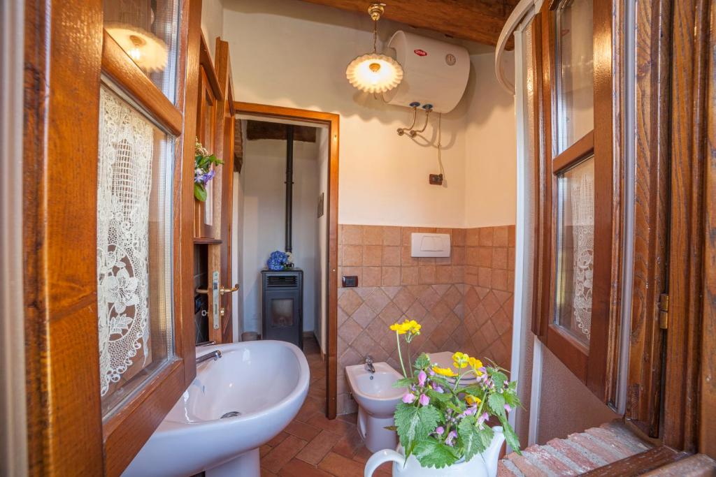 Koupelna v ubytování Casa nel Bosco