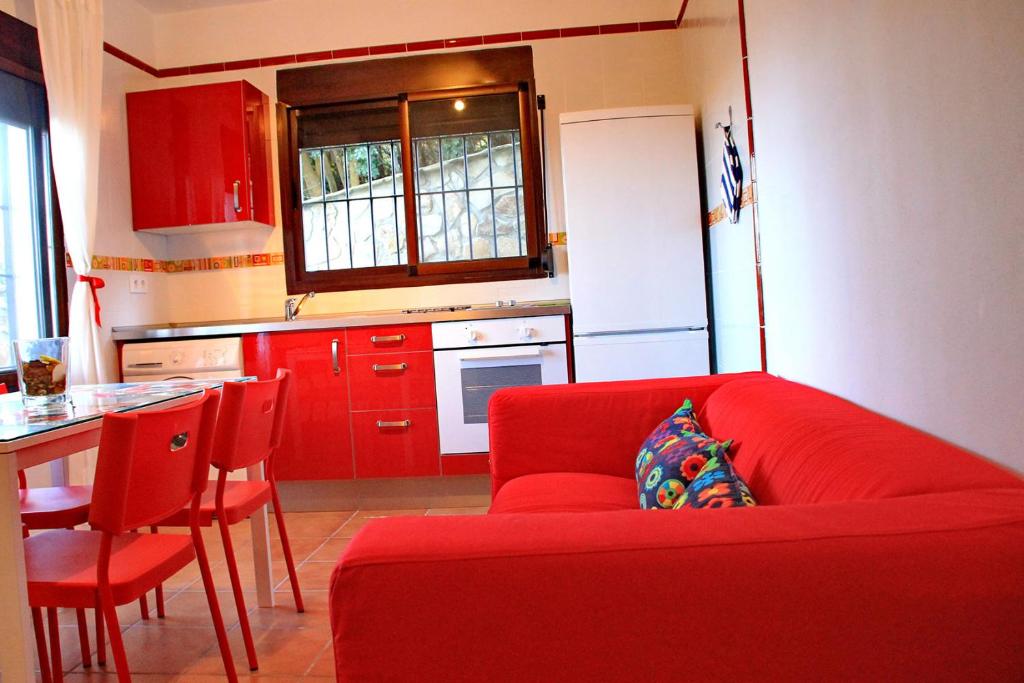Kuchyň nebo kuchyňský kout v ubytování Apartamento Lentiscal