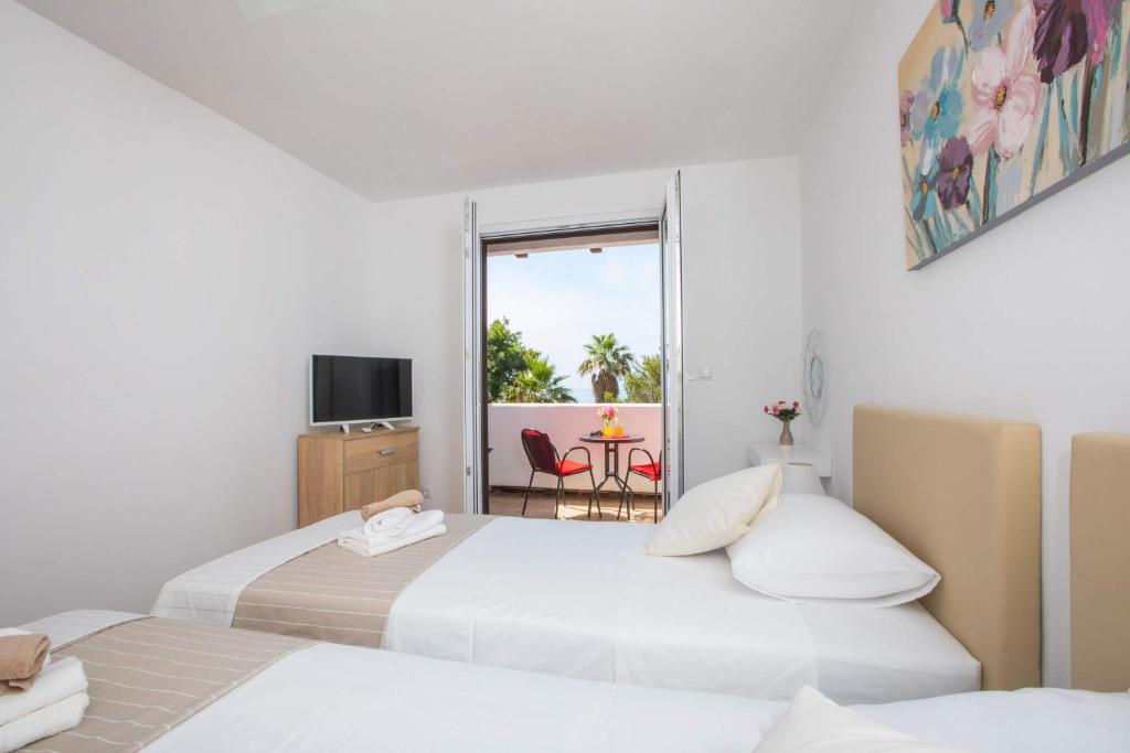 Posteľ alebo postele v izbe v ubytovaní My Relax Sea View Apartment