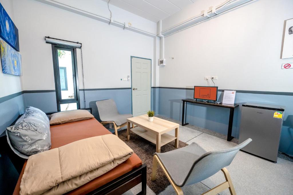 Posezení v ubytování บ้านสุขซอย5