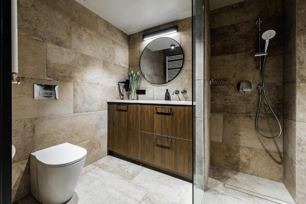 Kúpeľňa v ubytovaní PLATiNIUM HOUSE & SPA BASEN-SAUNA CENTRUM