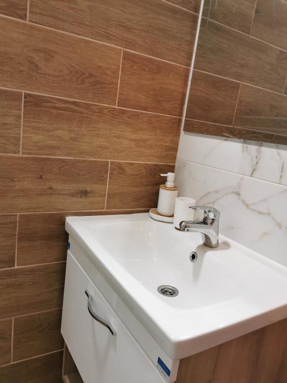 Koupelna v ubytování Apartment Ruža