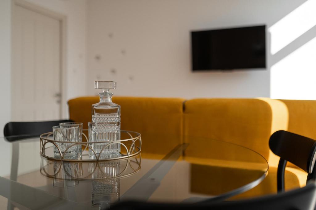 TV a/nebo společenská místnost v ubytování Guesthouse diWINE