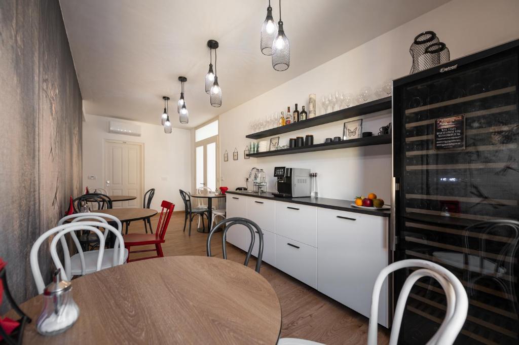 Kuchyň nebo kuchyňský kout v ubytování Guesthouse diWINE
