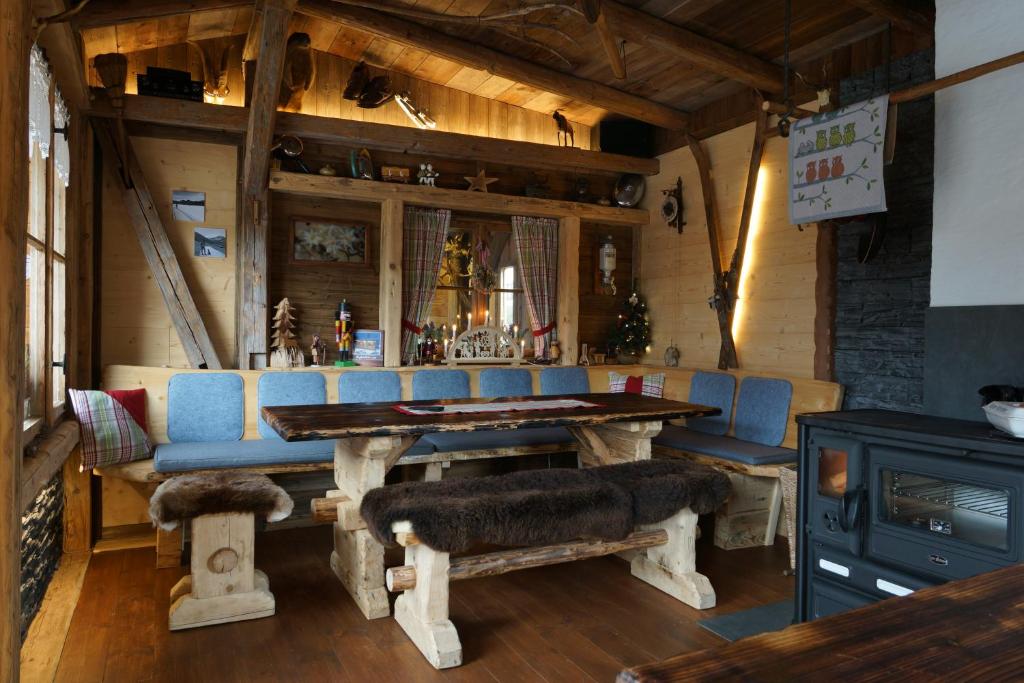 Posezení v ubytování Hotel Berglandstübel