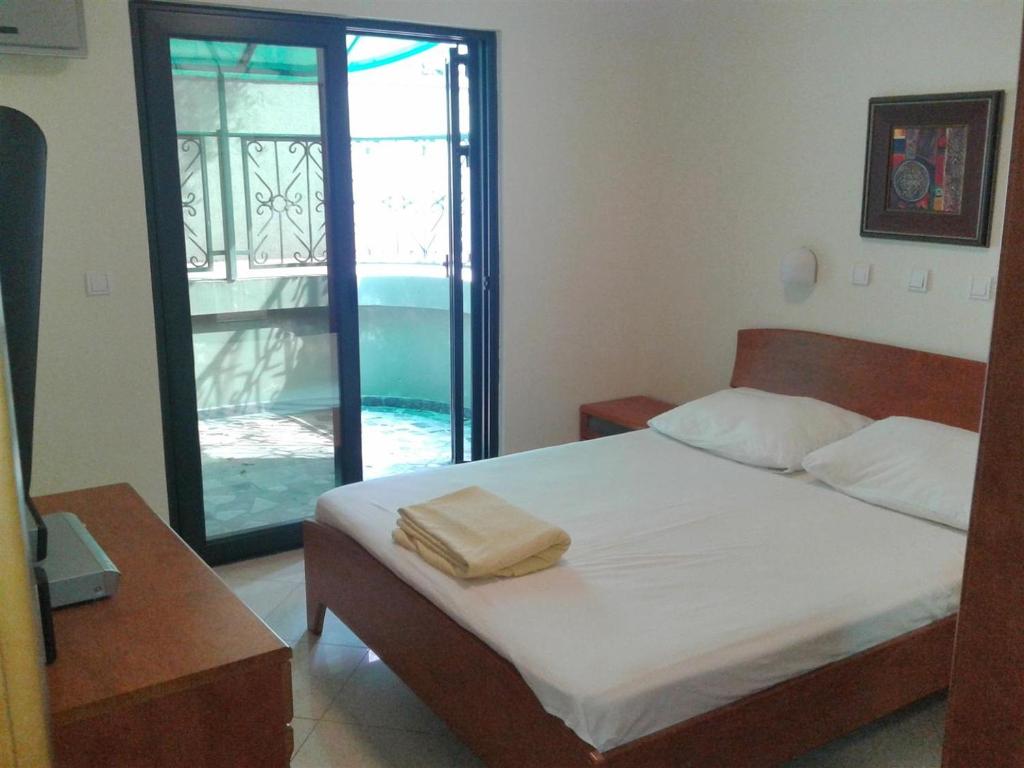 Postel nebo postele na pokoji v ubytování Stan Inlav Pržno