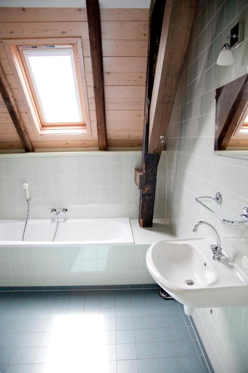 Koupelna v ubytování Gelkingehof Aparthotel