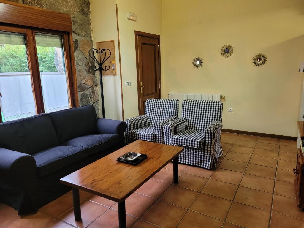 Posezení v ubytování El Relax de Sanabria