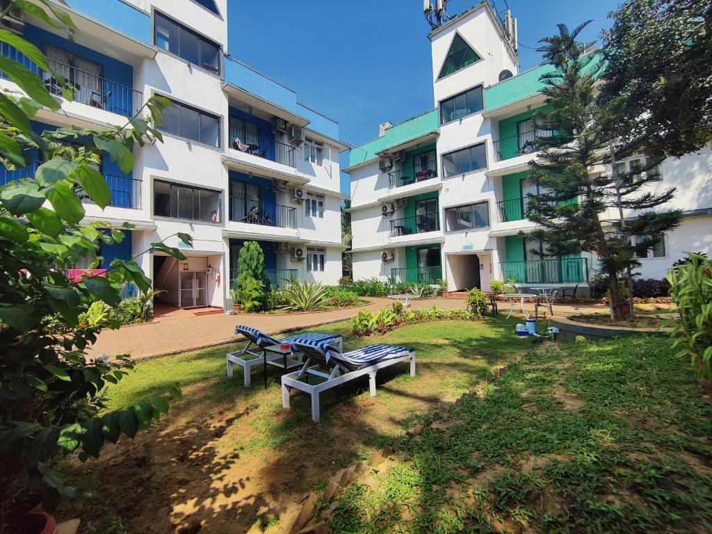 Zahrada ubytování Aastha Escape Resort near Calangute Beach