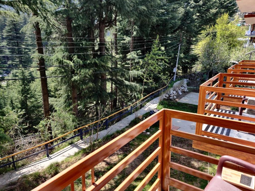 Balkón nebo terasa v ubytování Getaway Stays Manali