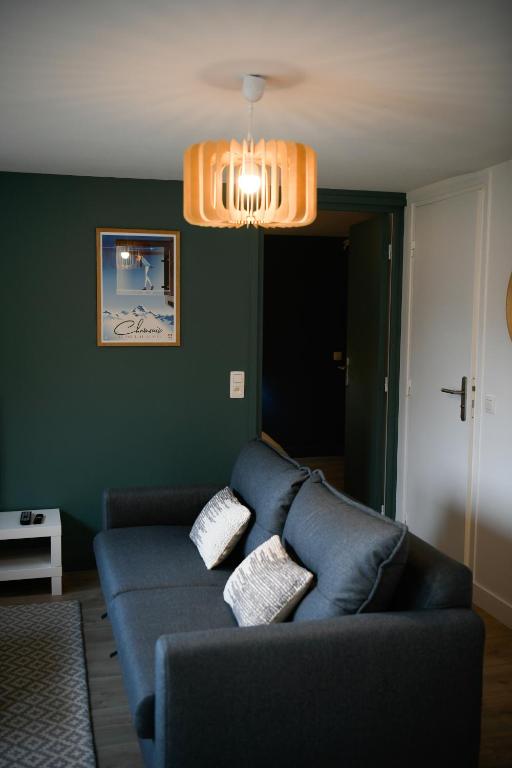 Posezení v ubytování Appartement Vieux Servoz Mt Blanc