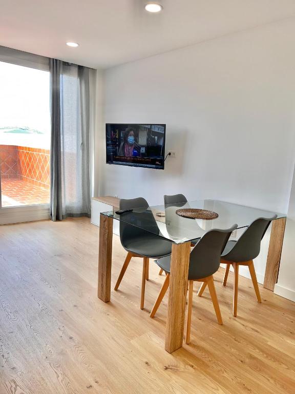 TV a/nebo společenská místnost v ubytování APARTAMENTO CAMINO DEL RIO