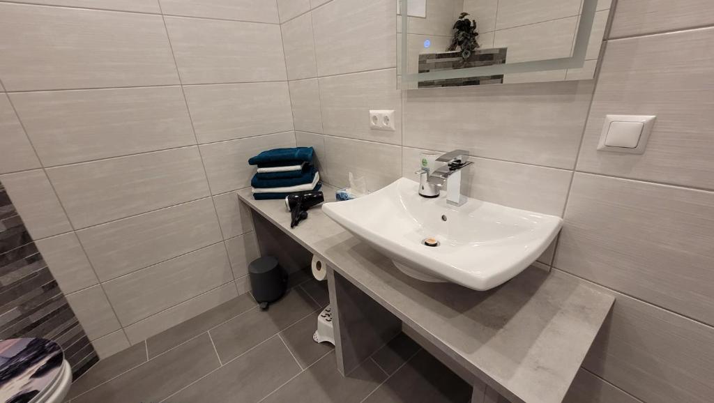 Koupelna v ubytování Ferienwohnung Albel