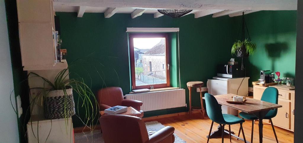 Posezení v ubytování Chambre d'Amandine