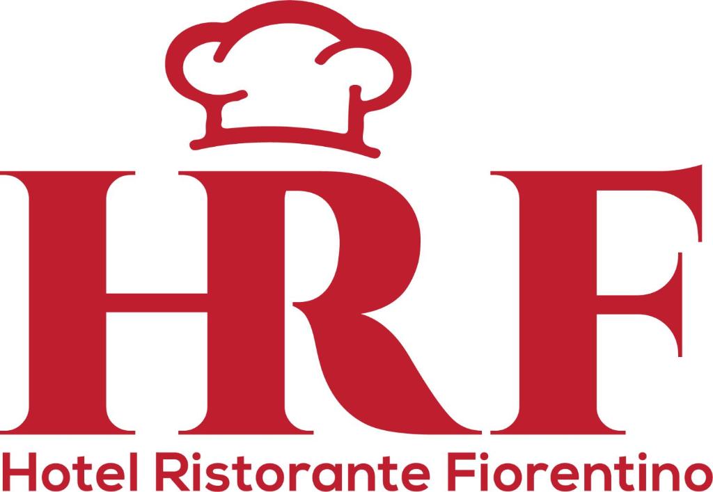 ストレーザにあるHotel Fiorentinoのホテル参考書の赤いロゴ