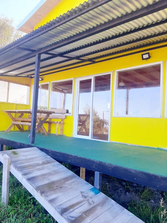 Balkón nebo terasa v ubytování Hostal y Cabañas Mozart