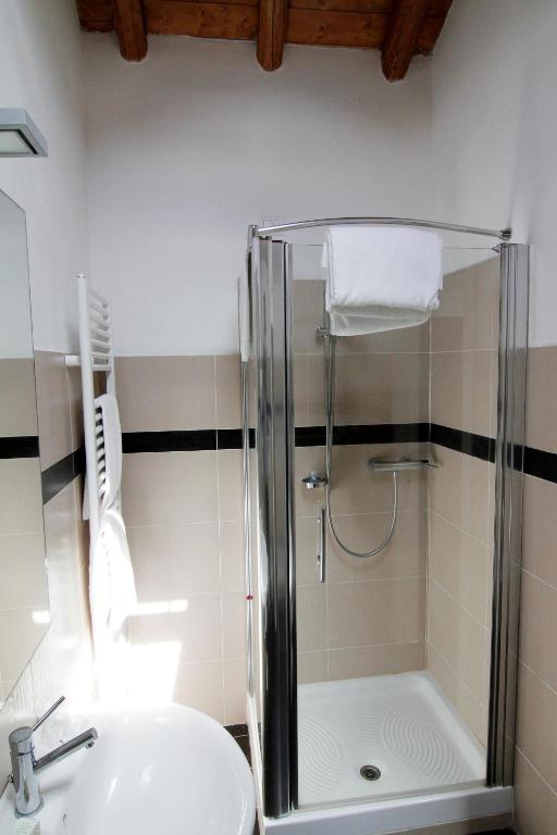 Koupelna v ubytování Hotel Corte Santa Libera