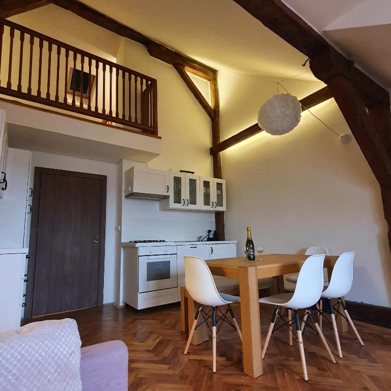 Kuchnia lub aneks kuchenny w obiekcie Prague Castle View Apartment