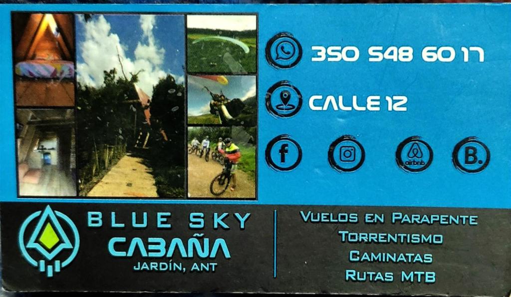 Certifikát, hodnocení, plakát nebo jiný dokument vystavený v ubytování CABAÑA BLUE SKY