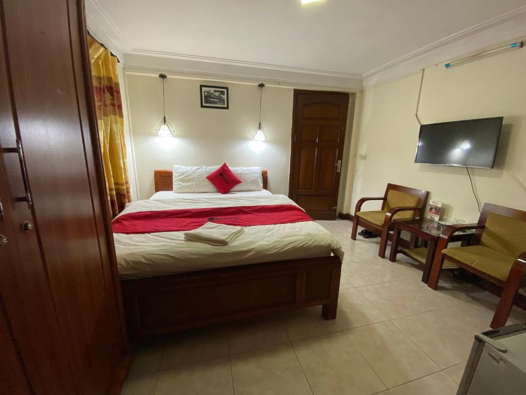 Postel nebo postele na pokoji v ubytování Sophie hotel