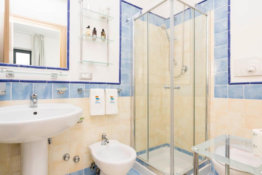Koupelna v ubytování Hotel Murmann