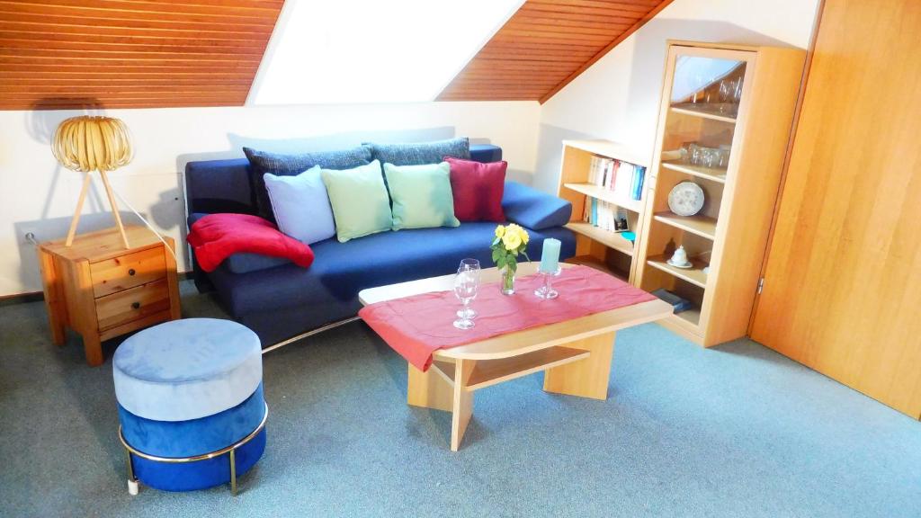 Posezení v ubytování Ferienwohnung Vogelsang