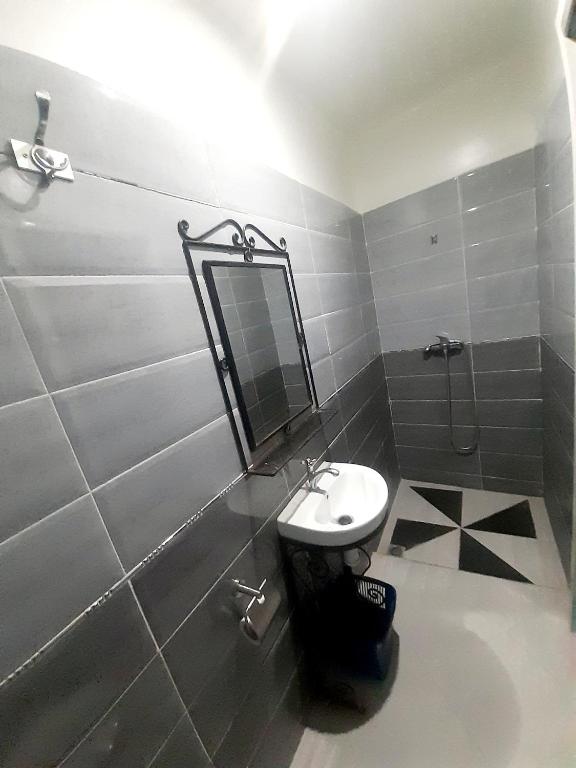 Koupelna v ubytování Hotel salem leksor