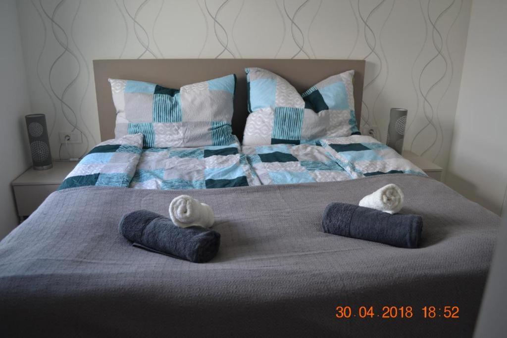 Posteľ alebo postele v izbe v ubytovaní My Paradies - Njivice Penthouse***