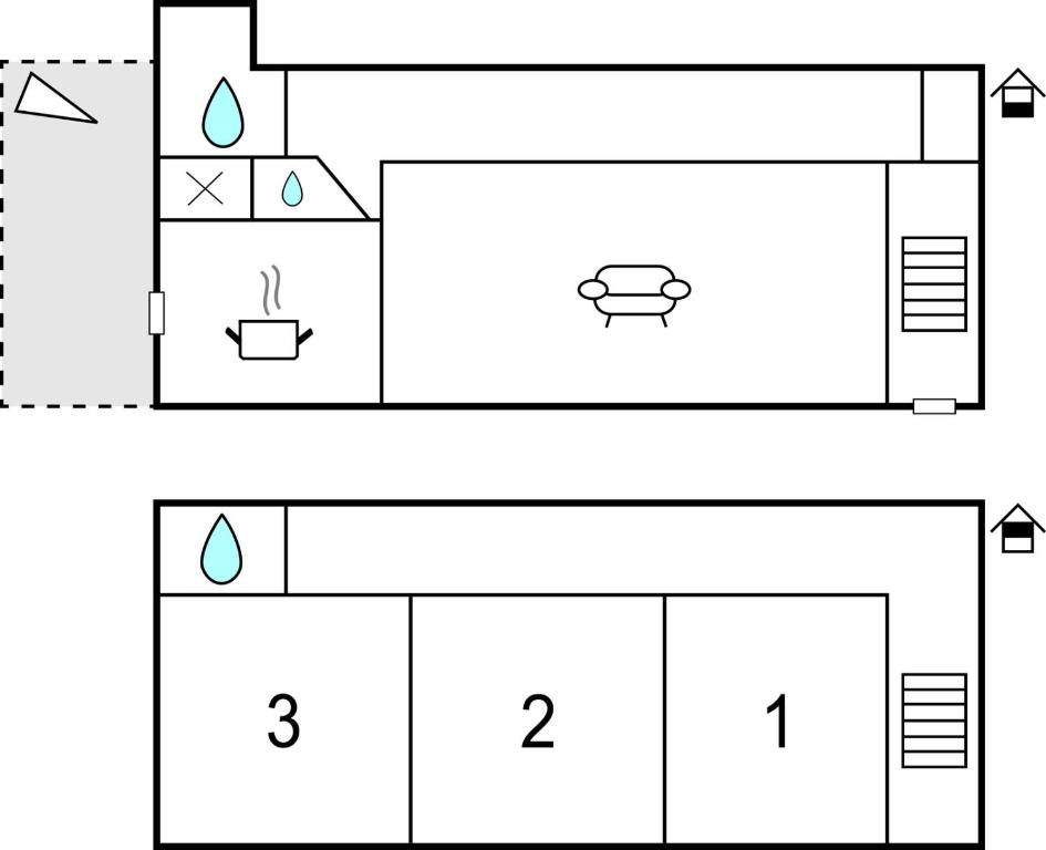 a diagram of a diagram of a bathroom at Nice Home In Canchy With Kitchen in Canchy