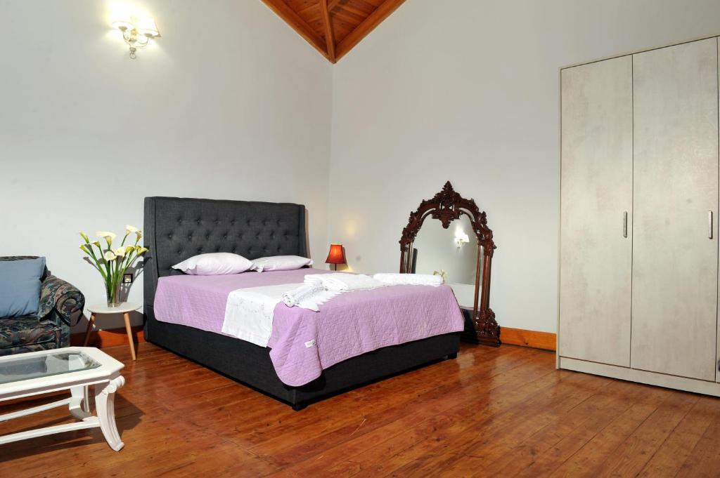Postel nebo postele na pokoji v ubytování Prinilas manor