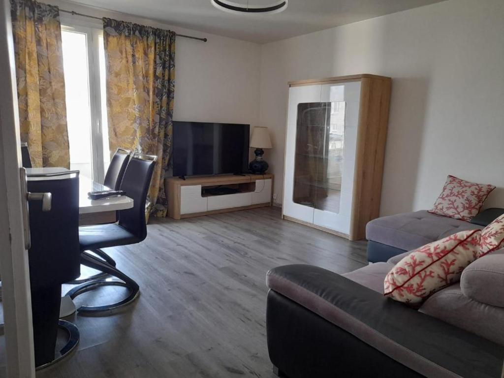 Μια τηλεόραση ή/και κέντρο ψυχαγωγίας στο Appartement lumineux et cosy à Chaville.