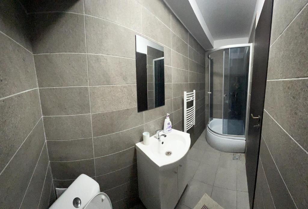 Koupelna v ubytování Aigi Rooms Vila