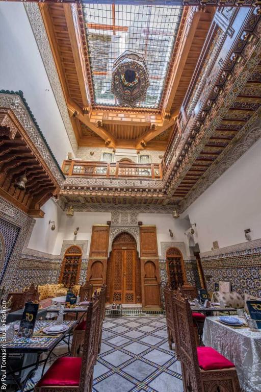 Posezení v ubytování Riad Ouliya