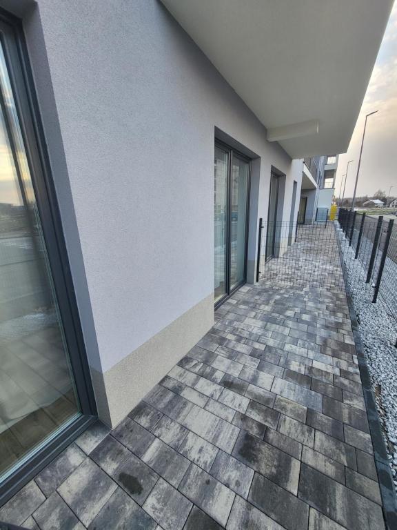 Balkón alebo terasa v ubytovaní Nest Apartament