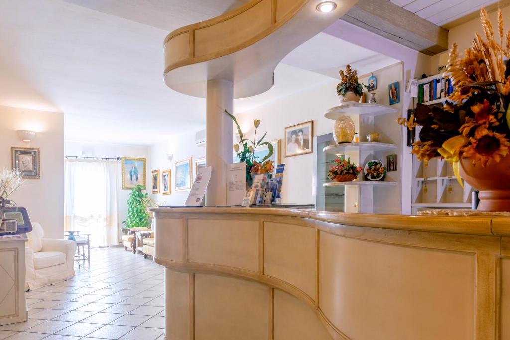 Uma área de estar em Hotel Cavour