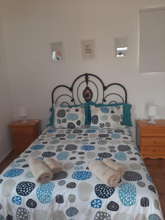 Postel nebo postele na pokoji v ubytování Casa el pinillo